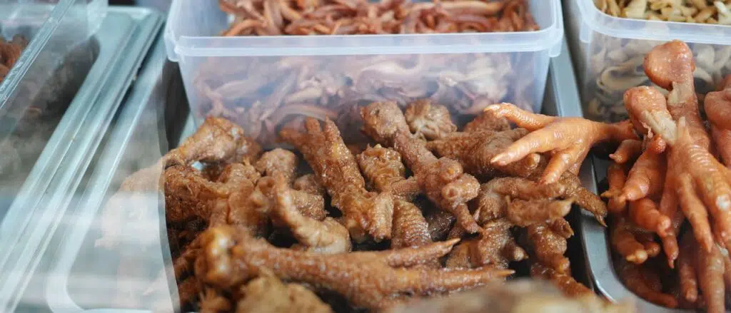 pattes de poulet